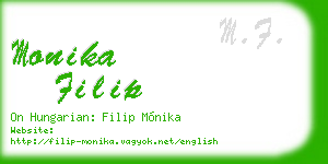 monika filip business card